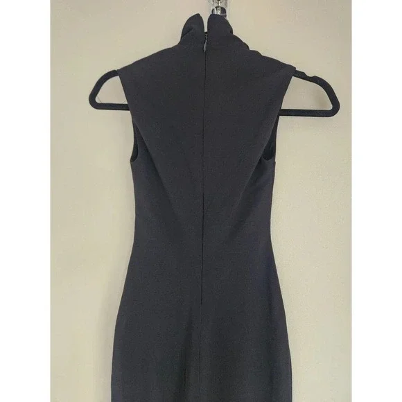 NWD Nookie Manhattan Midi Dress Size XS Black Cocktail Cutout Stretch - Picture 7 of 13